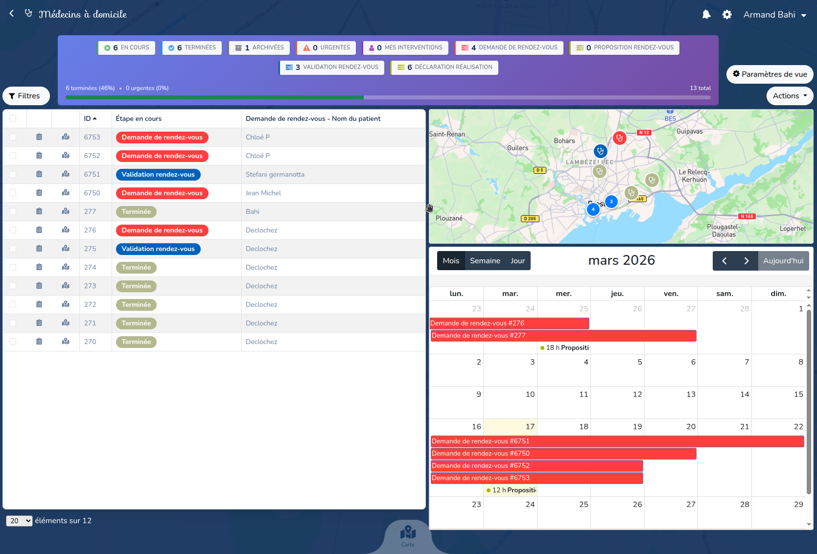 PlaniCarto - Dashboard opérationnel