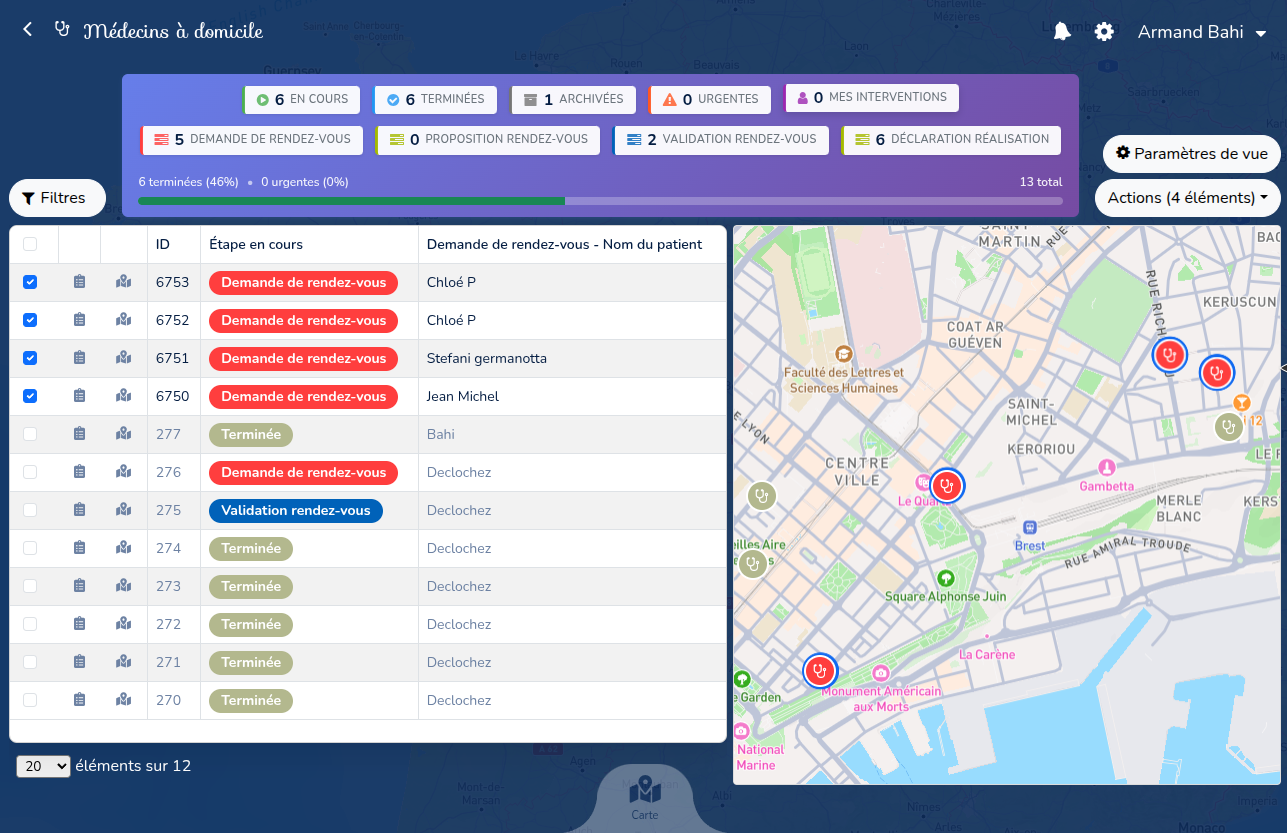 PlaniCarto - Dashboard carte